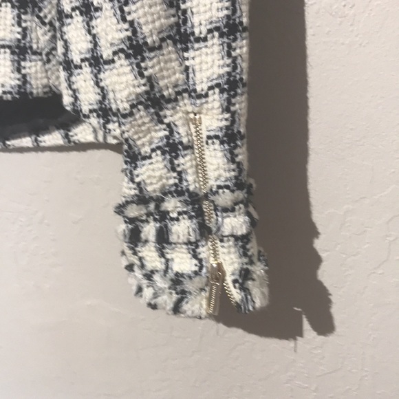 Karl Lagerfeld zippered tweed jacket - siz… - Picture 7 of 11